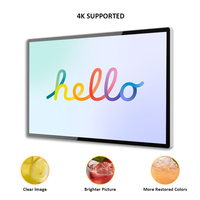 Pantalla Táctil Digital Signage de 43/55/65 Pulgadas, Rk3568, 4K UHD, 500Nits, IP65, para Tiendas Minoristas, Montaje en Pared Interior, Centro Comercial