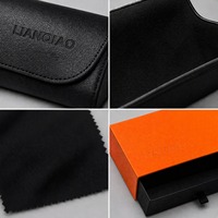 Nouvel Arrivage – Ensemble d'accessoires d'emballage pour lunettes en PU avec impression UV, taille personnalisée TZ607, pour la vente en gros