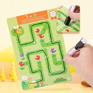 Libro de Actividades de Trazado para el Control del Lápiz, con Formas, Líneas, Letras ABC, Patrones y Números, para el Aprendizaje en Casa, con Páginas Reutilizables - Product Image 4