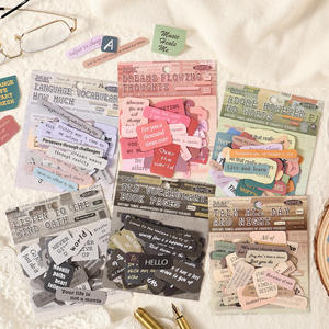 50 <span class=keywords><strong>pegatinas</strong></span> por paquete, Serie Wandering Words, Lindas <span class=keywords><strong>pegatinas</strong></span> para planificador, Materiales para planificador en inglés - Product Image 2