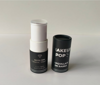 Boîte d'emballage en carton cylindrique pour baume à lèvres recyclable de haute qualité, contenant rond pour rouge à lèvres, tube en papier pour baume à lèvres à rotation