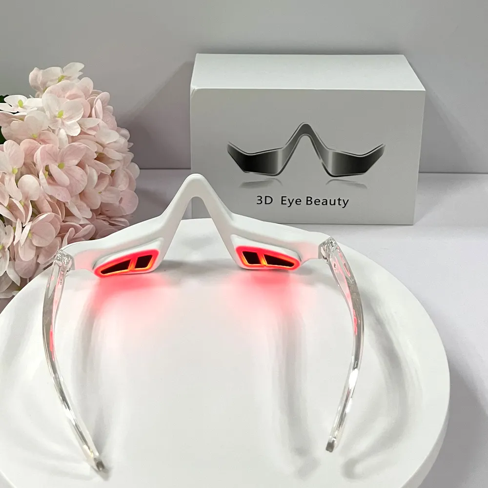 New Product Plastic Eye Massager With Heat RECHARGEABLE Air Pressure Eye Massager White Electronic Eye Massager