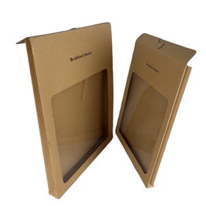 Custom Expandable Wallet <strong>Envelopes</strong> PVC Transparent Portrait <strong>Window</strong> Button <strong>String</strong> Closure <strong>Kraft</strong> Paper Packaging Bags Business - Product Image 1