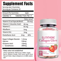 Gommes blanchissantes pour la peau avec étiquette privée Suppléments au collagène Gommes au collagène L-Glutathione pour femmes