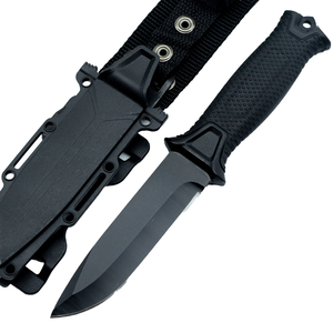 Cuchillo de Hoja Fija de Acero Inoxidable GACI Survival Tactic con Funda de Goma para Caza, Camping, OEM, Personalizable, 1 Año de Garantía - Product Image 4