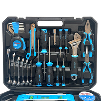 FIXTEC Ensemble d'outils à main robustes 234 pièces, kit d'outils multifonction pour la réparation automobile et domestique, boîte de rangement