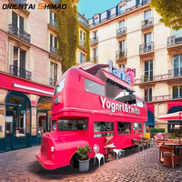 Grande cuisine complète sur deux étages, remorque-chariot mobile, camion-restaurant, bus alimentaire avec sièges