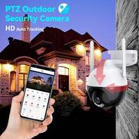 Caméra de sécurité réseau WIFI à double éclairage avec suivi automatique à 360°, surveillance complète, audio bidirectionnel, capteur CMOS, carte SD, grand angle