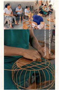 Cesta de pan y frutas tejida a mano con acabado lacado de PP, apta para alimentos, bandeja de almacenamiento para cocina, caja de almacenamiento para sala de estar - Product Image 3