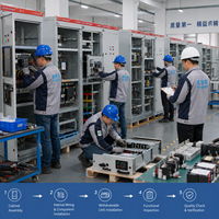 Armoire de compensation de puissance réactive en métal, coffret de distribution de condensateurs 0,4 kV, vente directe usine