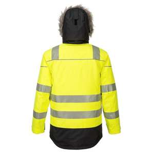 PORTWEST - PW369YBRM PW3 Veste parka hiver haute visibilité jaune/noir-EAN 5036108339013 HI-VIS WORKWEAR - Product Image 2