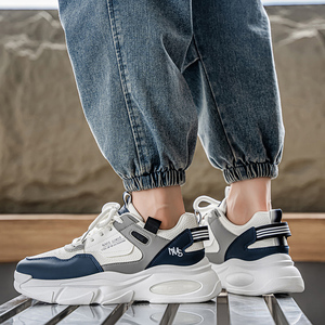 Nouvelles baskets montantes à lacets pour hommes, respirantes, en maille, à semelle épaisse, décontractées, à prix réduit, très demandées - Product Image 5
