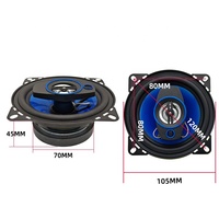 Sistema de Altavoces Coaxiales de Audio para Coche de 10 cm y 4 Pulgadas de la Mejor Calidad, 300 W Máx., Accesorios para Altavoces de Hierro, Precio Económico