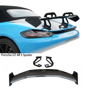 Cho Porsche 718/981/982 Loạt Khô Carbon Phía Trước Tán Phía Trước Lip Phía Sau Khuếch Tán Phía Trước Góc Fender tuyere Trang Bị Thêm Nâng Cấp Kit - Product Image 3