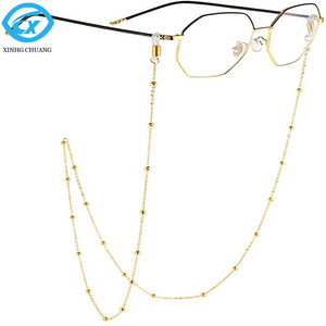 Cadena para <span class=keywords><strong>Gafas</strong></span> de Protección Facial para <span class=keywords><strong>Mujer</strong></span> con Clip para Colgar en el Cuello y Diseño de Cuentas, Collar Antipérdida, Joyería - Product Image 1