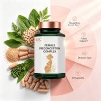 Complément de soutien à la fertilité OEM : Vitamines à base de plantes, méthylfolate, myo-inositol, antioxydant pour la fonction ovarienne et la qualité des ovules – Capsules OvaBoost