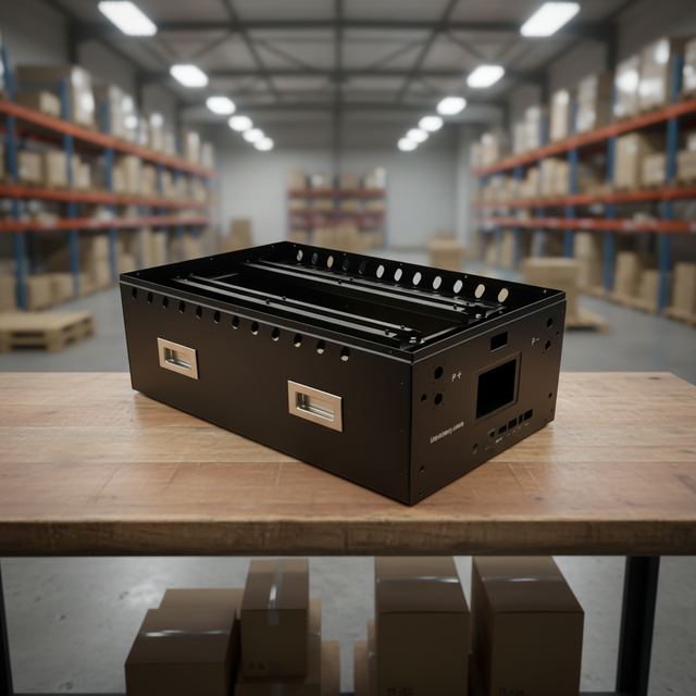 EU Stock DIY 48V LiFePO4 Battery Box Enclosure Kit with BMS, Suitable for 280Ah/314Ah Energy Storage Cells, Stackable/Vertical