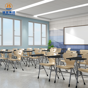 Silla <span class=keywords><strong>de</strong></span> Entrenamiento para Colegio con Tableta Integrada, Silla <span class=keywords><strong>de</strong></span> Estudio Escolar con Paleta <span class=keywords><strong>de</strong></span> Escritura, Silla <span class=keywords><strong>de</strong></span> Plástico para Estudiantes - Product Image 1