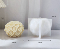 Moule en silicone de qualité alimentaire Qinglian Flower Candle pour la fabrication de bougies parfumées, produits faits maison