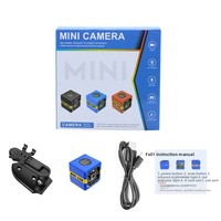 Mini caméra sport WiFi 1080P Full HD CMOS, caméra DVR pour voiture, support de téléphone, vélo et perche à selfie, détection de mouvement, vision nocturne