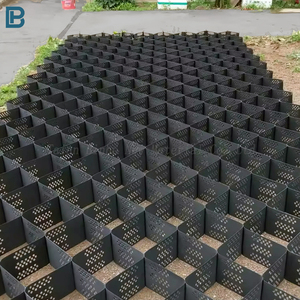 HDPE geocell sỏi ổn định lưới giữ lại tường kè tổ ong đen tăng cường đường lái xe cho đường - Product Image 4
