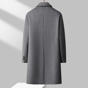 Cappotto Lungo Invernale da <span class=keywords><strong>Uomo</strong></span> alla Moda, <span class=keywords><strong>Doppiopetto</strong></span> con Risvolto, Stile Classico per Business Casual, <span class=keywords><strong>Giacca</strong></span> in Lana con Fodera in Pile - Product Image 6
