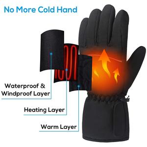 Guantes de Invierno para Esquí/Snowboard, Unisex, Cálidos, Impermeables, con Pantalla Táctil, Alimentación por Batería AA, Caja de Batería, Logotipo Personalizado - Product Image 3