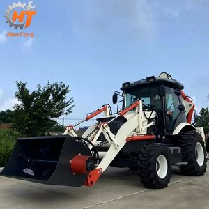 Hantorq <span class=keywords><strong>4</strong></span> व्हील ड्राइव नए बैकहोए और लोडर ट्रैक्टर बैकहोए लोडर जॉयस्टिक 4x4 ट्रैक्टर बैक - Product Image 3