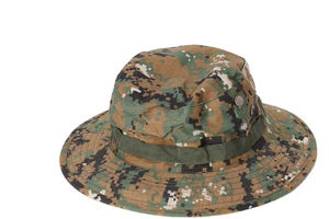 Tactique CAMO Jungle Bucket Boonie Cap Avec Des Cordes Desert Round Bonnie Hat Camouflage Bucket Hats - Product Image 6