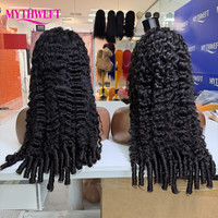 Großhandel Burmesische Lockige Echthaarperücken, Doppelt Gezogene 13X4 13X6 HD Lace Frontal Perücken, Klebefreie Echthaarperücken vom Lieferanten
