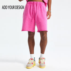 Pantalones Cortos Casuales con Logotipo Bordado Personalizado, 100% Algodón, Lavado Ácido, Estampados, Deportivos, Unisex para Hombre - Product Image 1