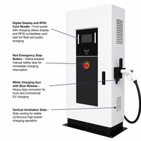 Borne de recharge rapide DC Wanbo-555 pour camions lourds, 120-360 kW, chargeur double pistolet RFID