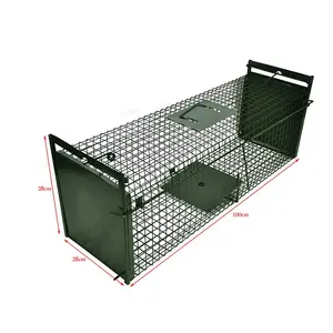 Personalizado Humane dupla porta Design grande captura animal armadilhas gaiolas