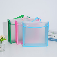Carpeta de Gran Capacidad de Material PP, Impermeable, con Borde Transparente y Cierre Rápido para Guardar Exámenes y Dibujos Artísticos