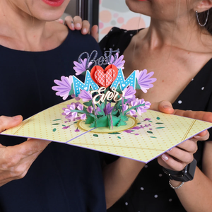 Biglietto <span class=keywords><strong>Pop</strong></span>-up per la Festa della Mamma Pafu, Biglietto d'Auguri con Fiori per la Festa della Mamma, Biglietto <span class=keywords><strong>Pop</strong></span>-up in Carta con Messaggio d'Amore per la Migliore Mamma - Product Image 1