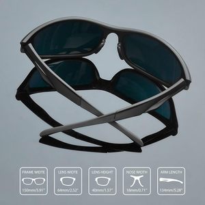 Lunettes de soleil sportives personnalisées avec logo, vente en gros d'usine, certifiées CE, lunettes de course polarisées pour hommes - Product Image 3