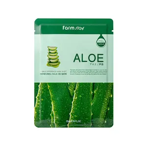 Farmstay Korean Aloe Hydrat ion Gesichts masken blatt, gut für trockene und stumpfe Haut, gut für beruhigende und feuchtigkeit spendende Beschreibung