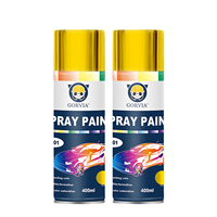 GORVIA P401G 400ml Séchage rapide 319 #   Peinture aérosol chromée pour voiture, couleur or brillant