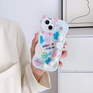 Baili เคสมือถือลายการ์ตูน3D ขอบคลื่นมอนสเตอร์ตัวน้อย<span class=keywords><strong>สร้อย</strong></span><span class=keywords><strong>ข้อ</strong></span><span class=keywords><strong>มือ</strong></span>แบบออกแบบได้ตามต้องการสายโซ่มุกฝาครอบโทรศัพท์มือถือสำหรับ iPhone 15 14 13 - Product Image 5