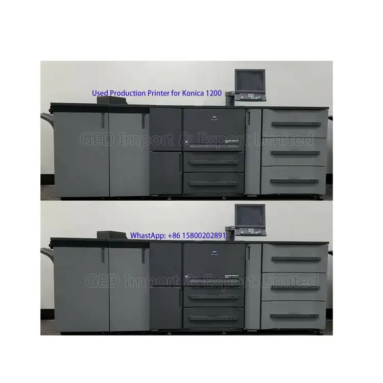גואנגזו משמש B/W ייצור מכונות צילום DI תעשייתי מדפסת גרף הדפסה חנות ציוד עבור konica minolta פרו 1200 מכונה
