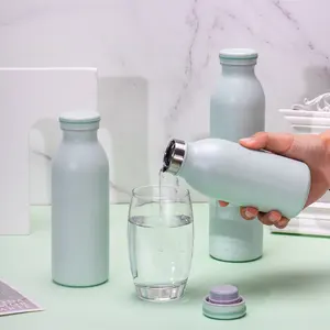 Yeni varış ucuz çift duvar özel logo sevimli su şişeleri paslanmaz çelik yalıtımlı su şişeleri