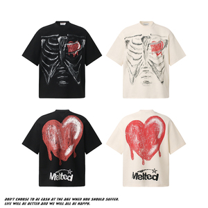 Nuevo Producto: Camiseta de Manga Corta para <span class=keywords><strong>Hombre</strong></span> con Diseño de <span class=keywords><strong>Esqueleto</strong></span> <span class=keywords><strong>Humano</strong></span> con Corazón Derretido, Estilo Waffle High Street, a la Moda - Product Image 6