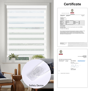 Persianas Zebra Inalámbricas SAMADHI de Grado de Seguridad, Persianas Zebra de Doble Capa Seguras para Niños, Proyecto de Apartamentos Modernos, Venta al por Mayor - Product Image 2
