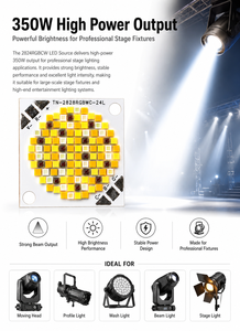 Module LED COB IR 350W 2824 RGBCW Haute Densité 40000LM 5-en-1 CRI 95 Garantie 3 Ans 6000K Lumière du Jour pour Usage Professionnel - Product Image 4