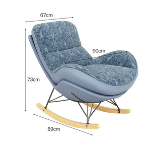 Fauteuil berçant de loisirs canapé <span class=keywords><strong>adulte</strong></span> paresseux avec repose-pieds - Product Image 5