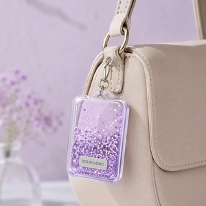 Porte-clés liquide personnalisé avec logo, paillettes flottantes, breloque anti-fuite, cadeau promotionnel - Product Image 5