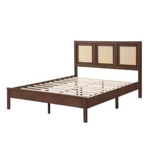 Modern Malaysia MDF Platform <b>Bed</b> With TSCA CARB P2 Queen <b>Bed</b> And Certified Low-formaldehyde <b>Bed</b> Frame <b>For</b> Bedroom - Product Image 1