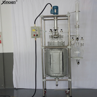 Réacteur en verre à double enveloppe / Réacteur en verre à double couche 50L 100L 200L 250L