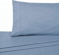 Personnalisable en couleur et en taille, pour hôtel et usage domestique, taie d'oreiller en coton 100% uni, 300 fils au pouce carré.
