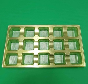 Tùy Chỉnh Phong Cách Mới Khay Vỉ Cho Sô Cô La Sushi Kẹo & Bánh Nhựa Dùng Một Lần Tấm & Bát Bền <span class=keywords><strong>Cpet</strong></span> Chất Liệu - Product Image 5